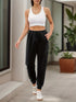 Damen Fleece Thermo Jogginghose | Warme Winterhose mit Taschen